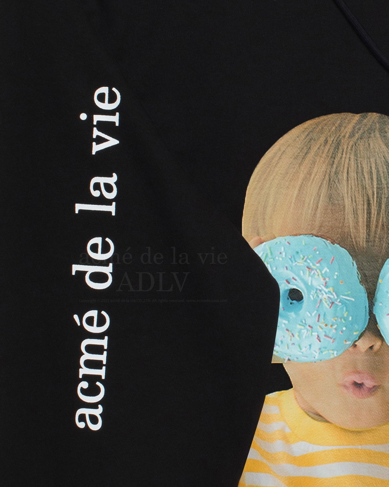 ADLV BABY FACE HOODIE BLACK DONUTS 6 (BLACK)