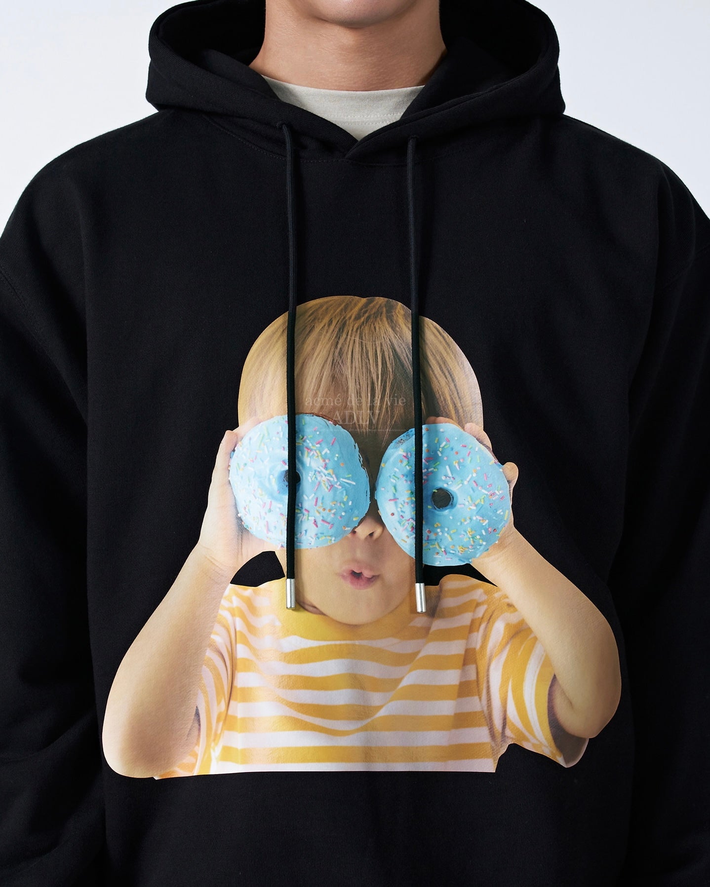 ADLV BABY FACE HOODIE BLACK DONUTS 6 (BLACK)