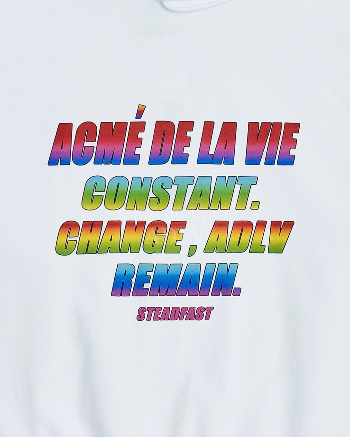 RAINBOW LOGO HOODIE WHITE (WHITE)