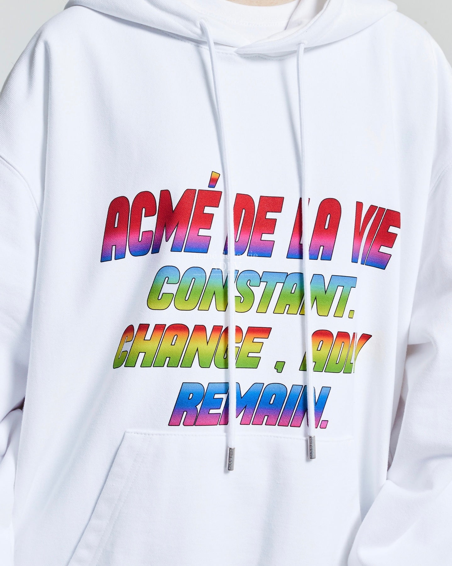 RAINBOW LOGO HOODIE WHITE (WHITE)
