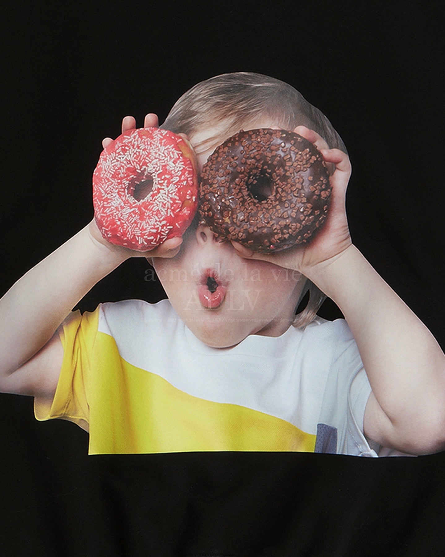 ADLV BABY FACE HOODIE BLACK DONUT1 R (BLACK)