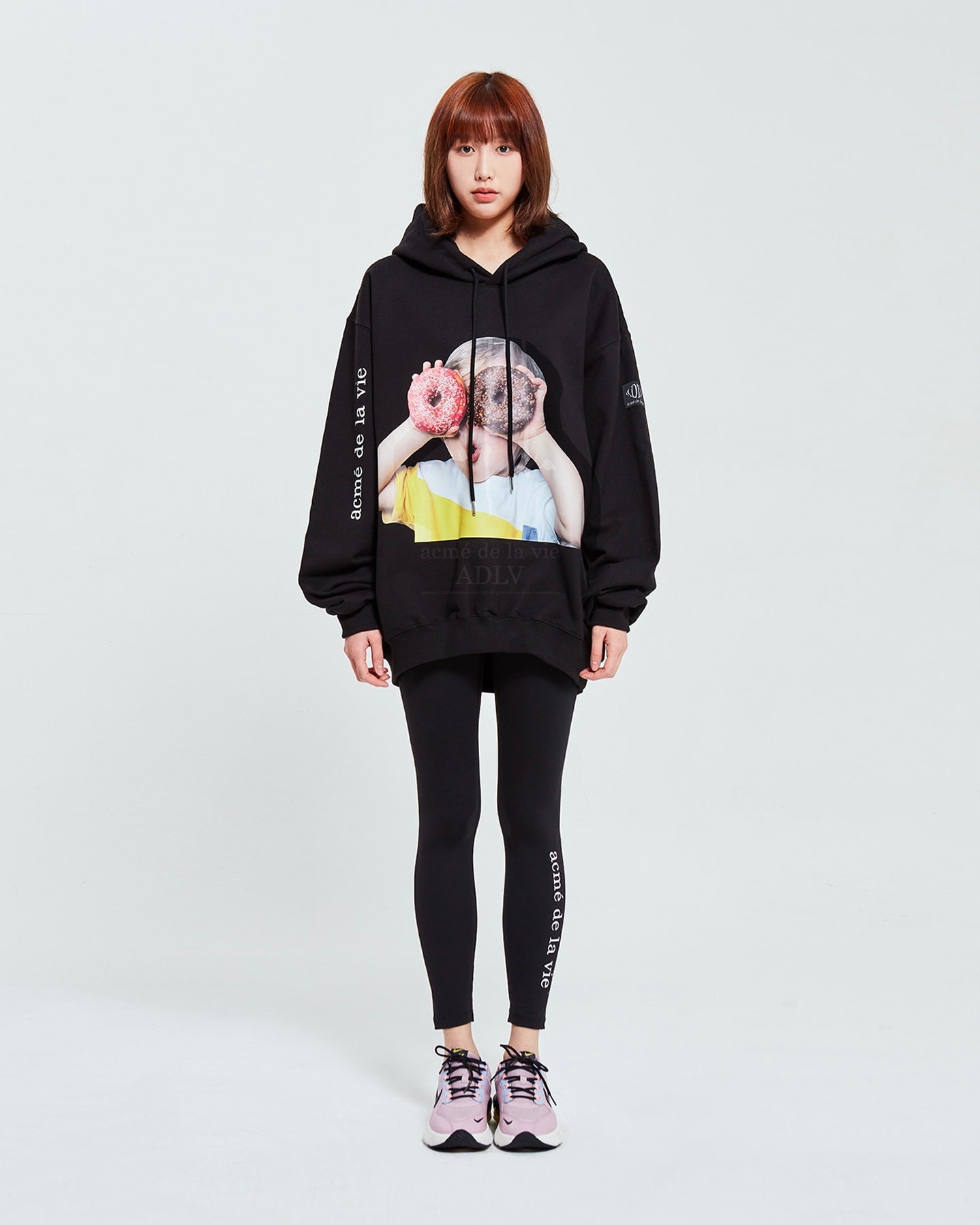 ADLV BABY FACE HOODIE BLACK DONUT1 R (BLACK)