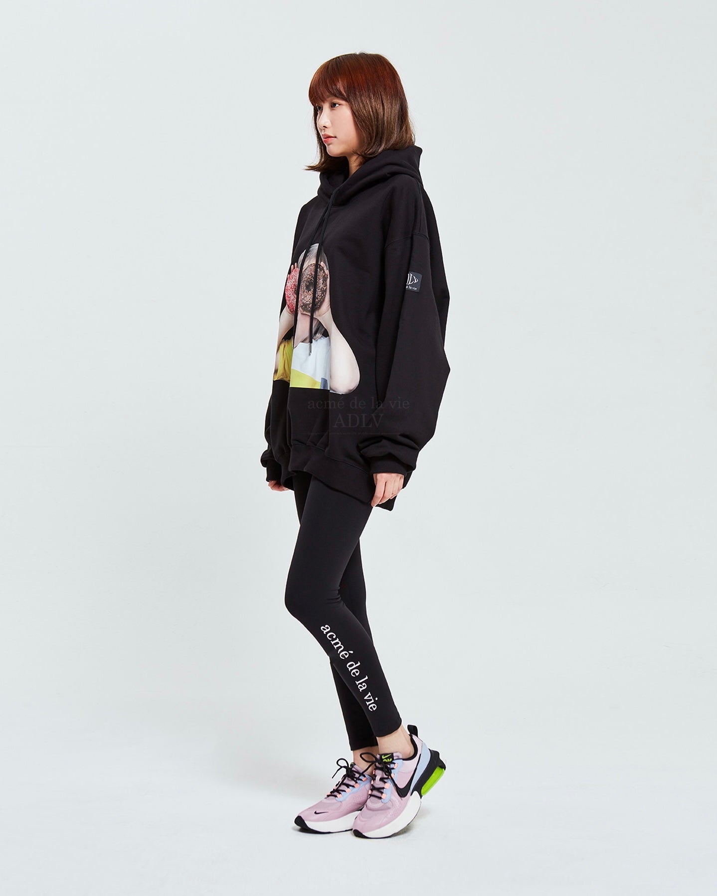 ADLV BABY FACE HOODIE BLACK DONUT1 R (BLACK)