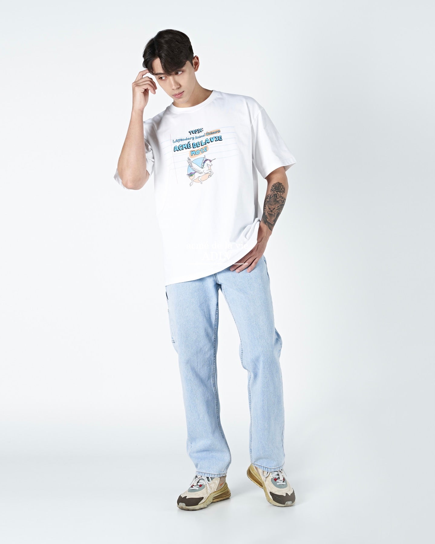 UNICORN NOTE SHORT SLEEVE T-SHIRT WHITE (WHITE)
