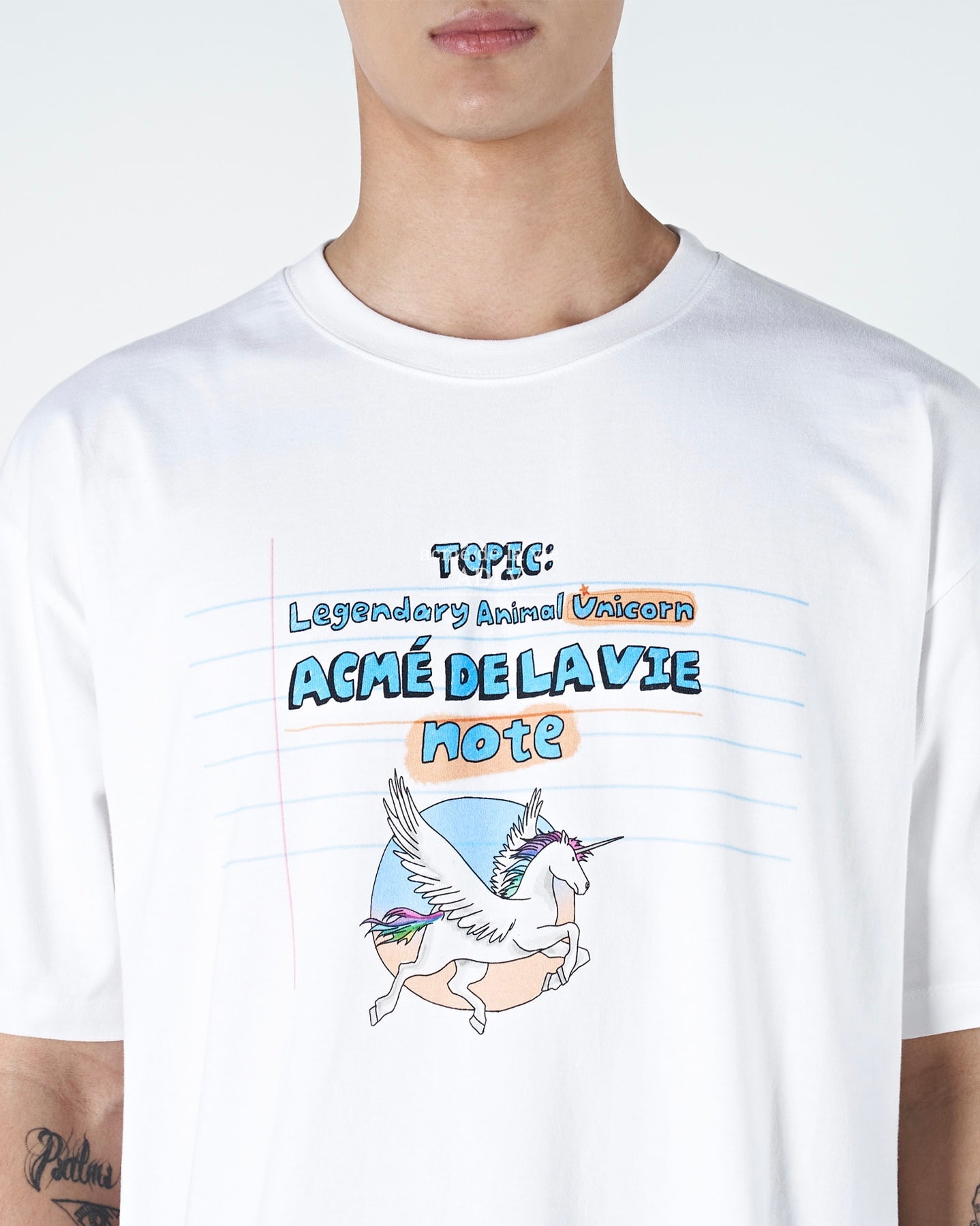 UNICORN NOTE SHORT SLEEVE T-SHIRT WHITE (WHITE)