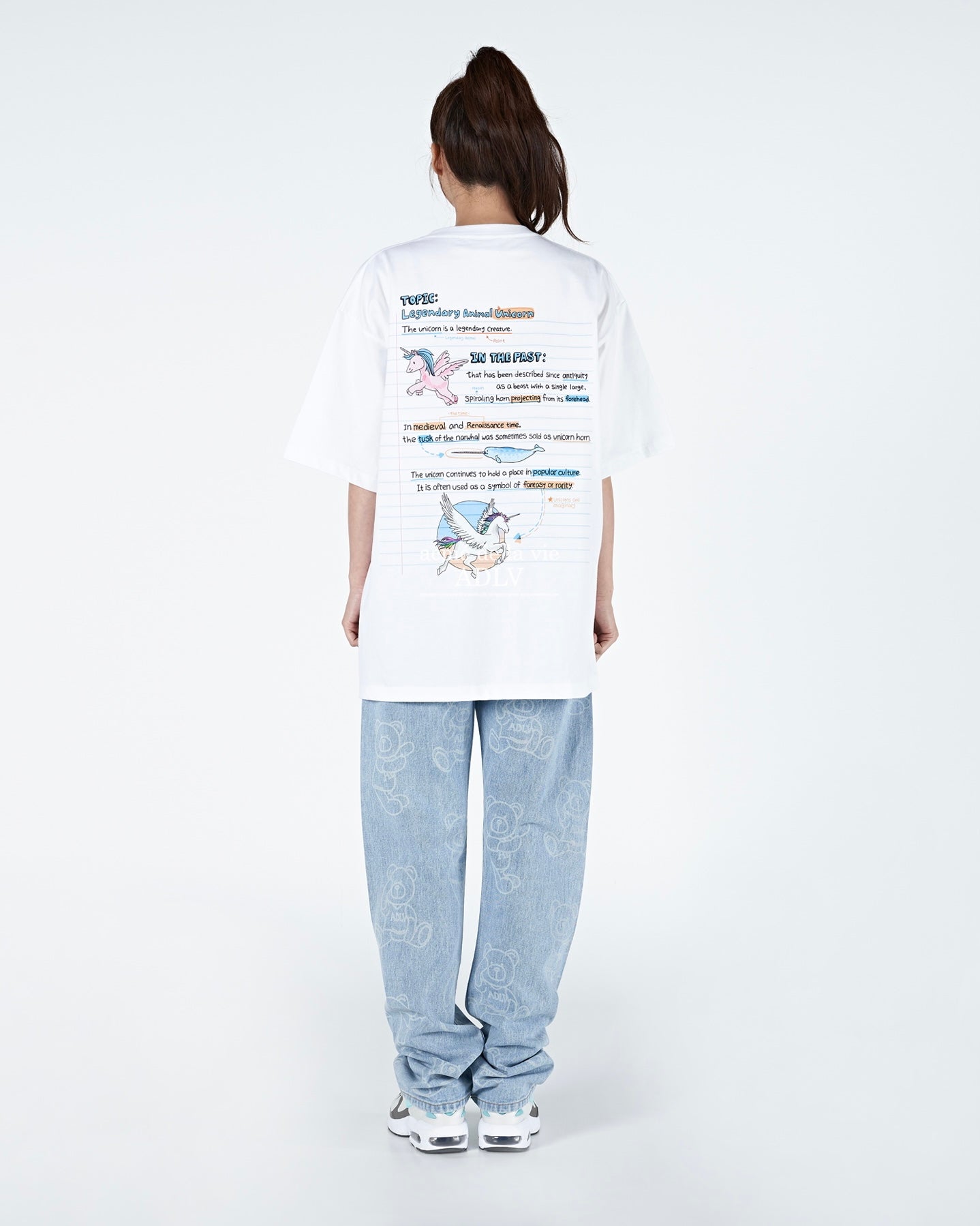 UNICORN NOTE SHORT SLEEVE T-SHIRT WHITE (WHITE)
