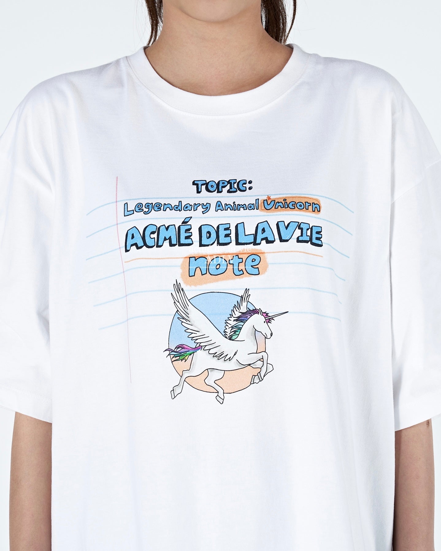 UNICORN NOTE SHORT SLEEVE T-SHIRT WHITE (WHITE)