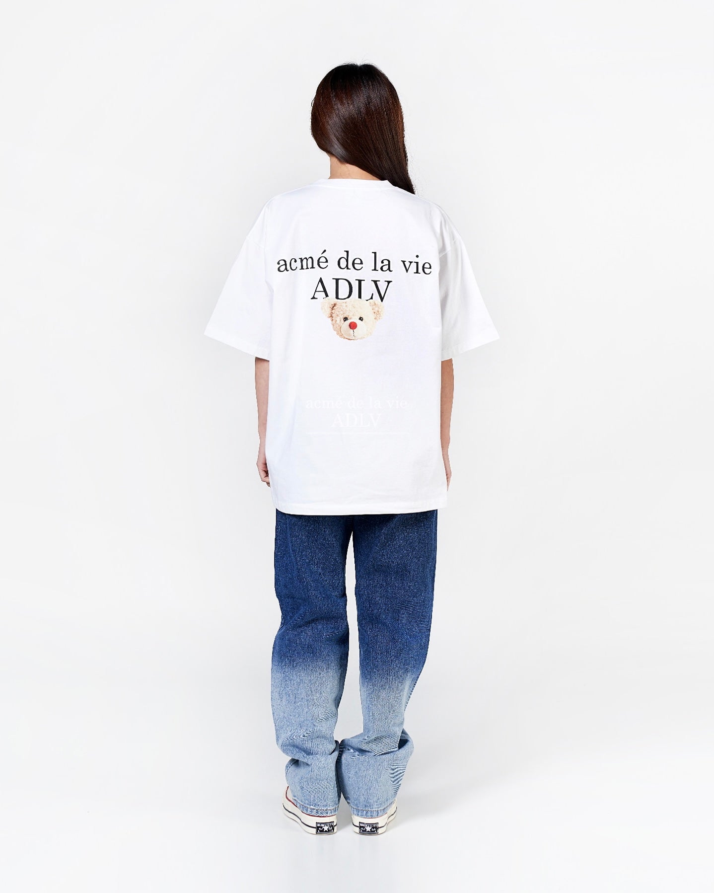BABY FACE SHORT SLEEVE T-SHIRT (WHITE RED)