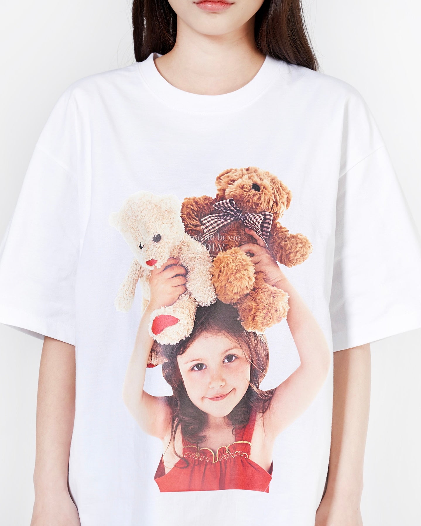 BABY FACE SHORT SLEEVE T-SHIRT (WHITE RED)