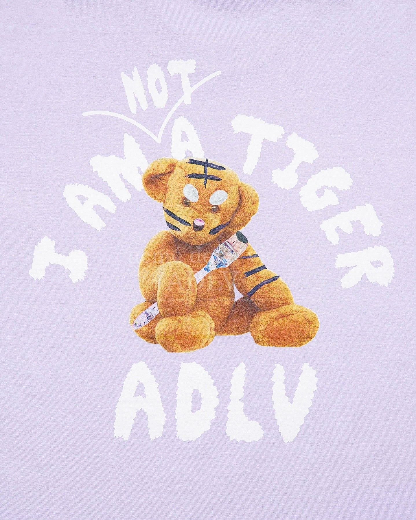 TIGER TEDDY BEAR DOLL SHORT SLEEVE T-SHIRT LIGHT PURPLE (LIGHT PURPLE)