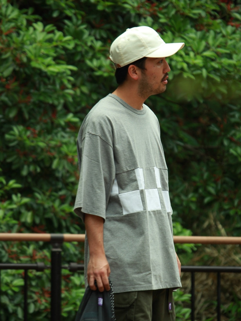 NANAMICA H/S OVERSIZED TEE (HEATHER GRAY)