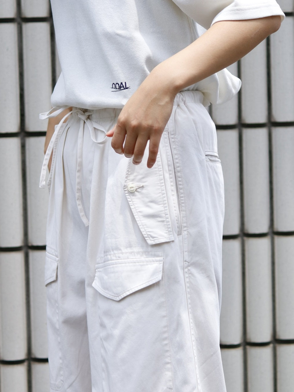 NANAMICA H/S OVERSIZED SWEATER TEE (ECRU)