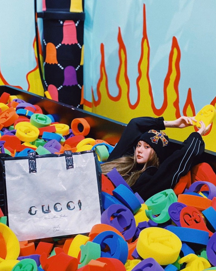 GUCCI MICHELE PVC BAG (WHITE)