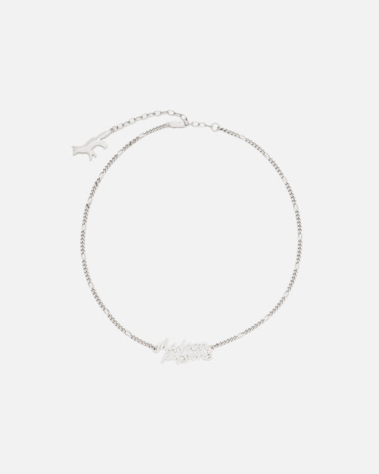 MAISON KITSUNE HANDWRITTING NECKLACE (SILVER)