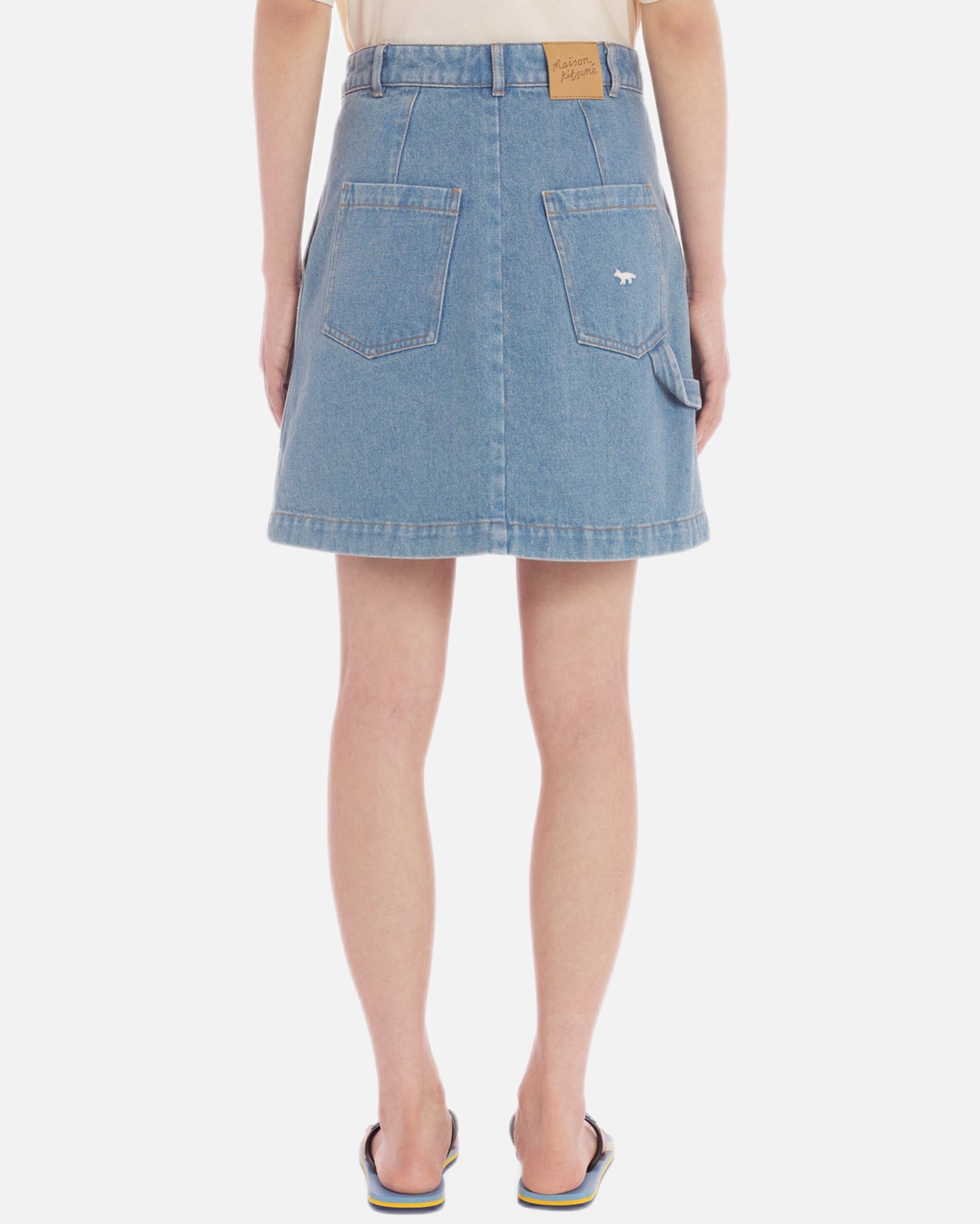 MINI DENIM SKIRT (LIGHT STONE INDIGO)