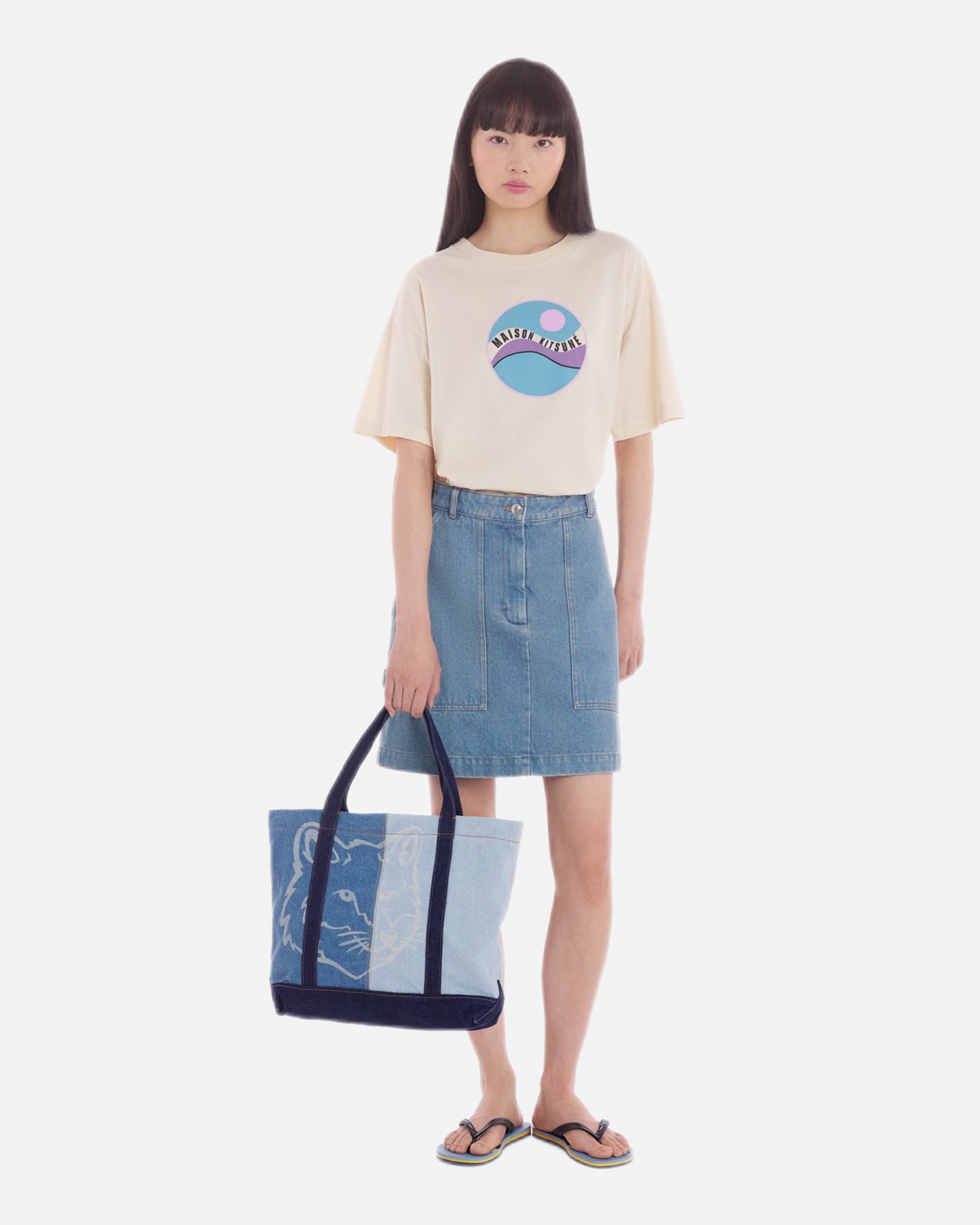 MINI DENIM SKIRT (LIGHT STONE INDIGO)