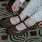 NAYLAH STRAP SNEAKERS (CHOCO)