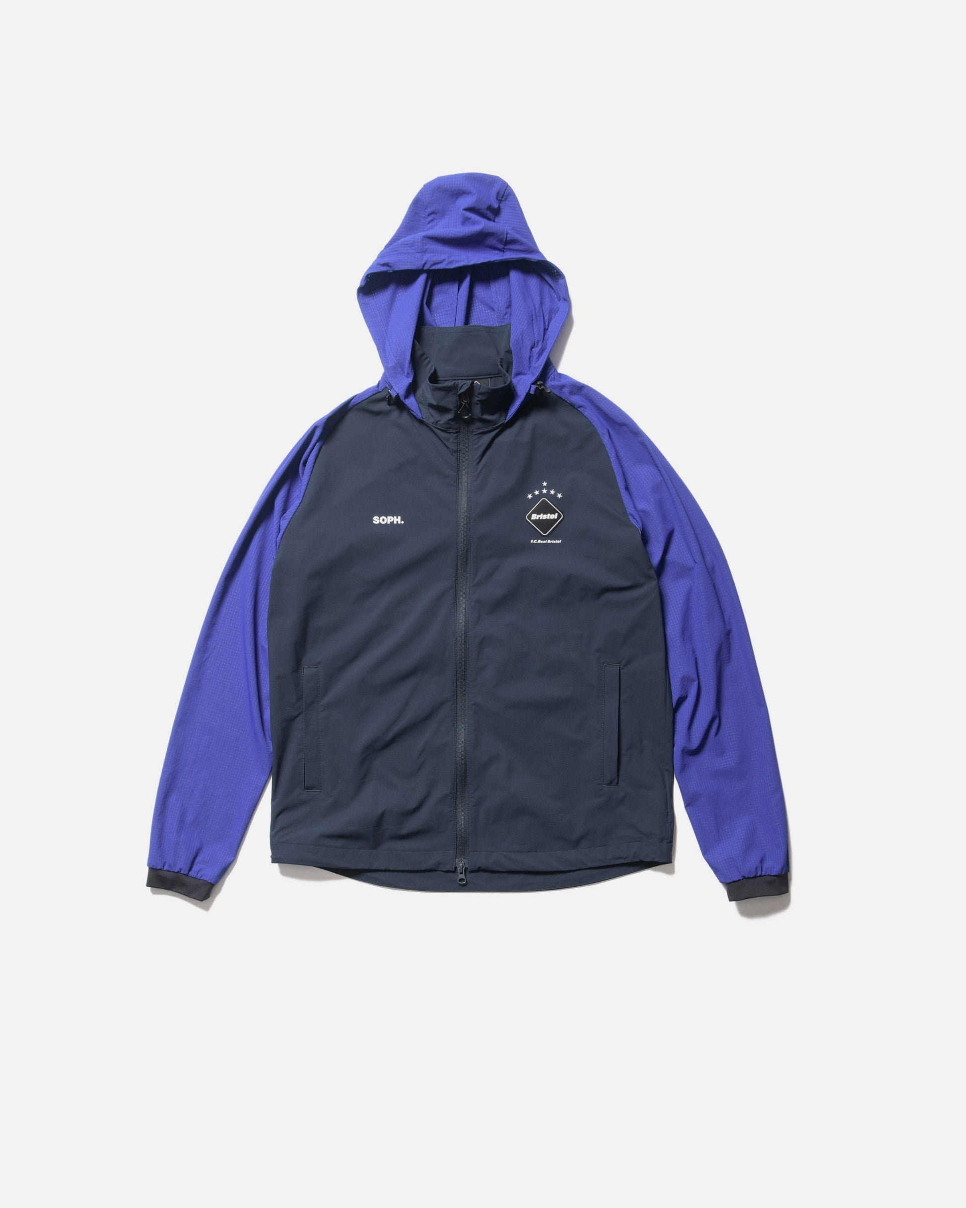 STRETCH LIGHT WEIGHT HOODED BLOUSON (NAVY) – THE BIG APPLE - The 