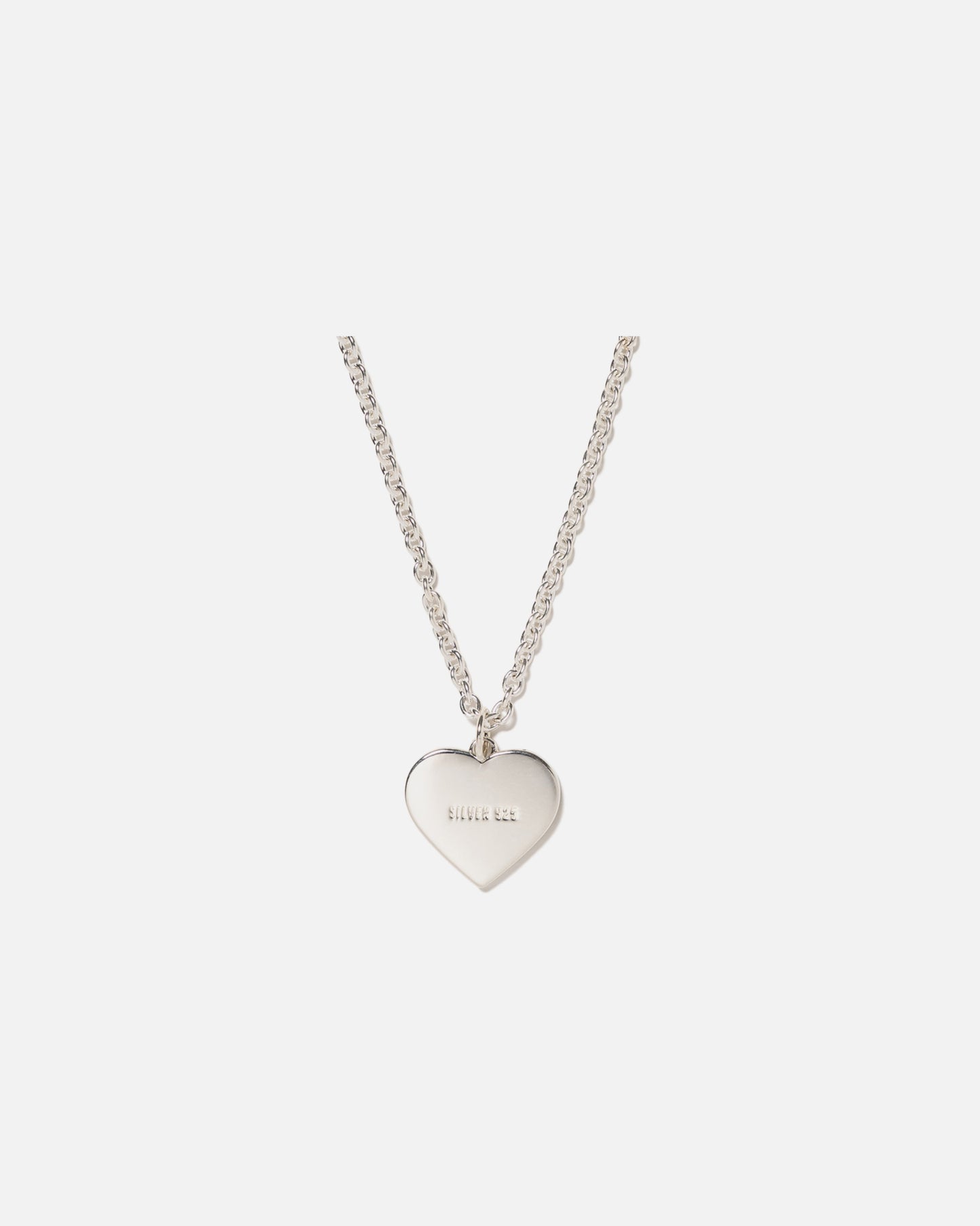 HEART SILVER NECKLACE（RED）