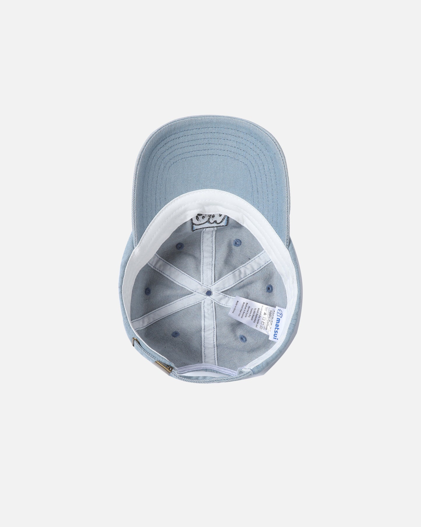DENIM BASEBALL CAP /EMB LOGO WITH PRINTED (DENIM)