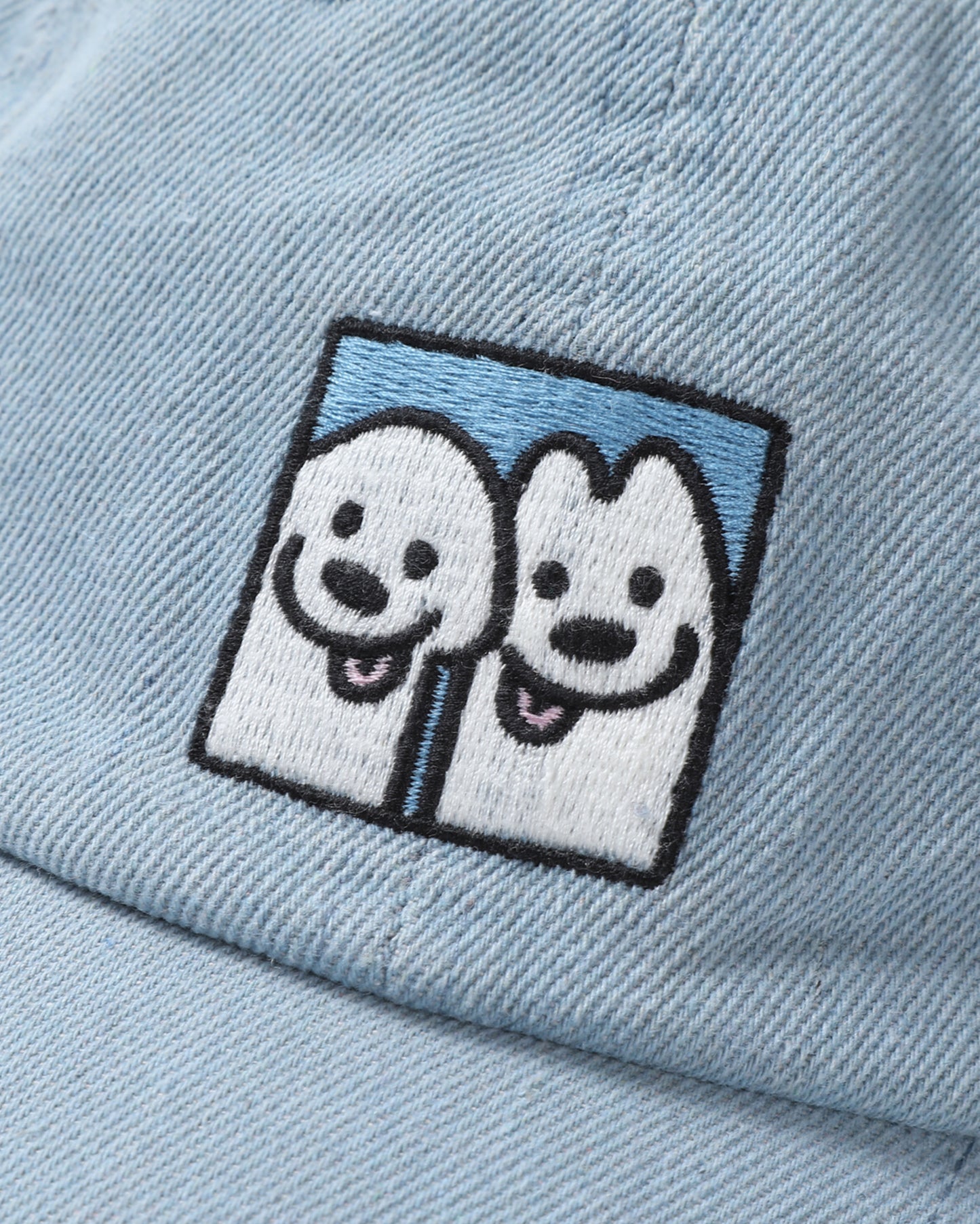 DENIM BASEBALL CAP /EMB LOGO WITH PRINTED (DENIM)