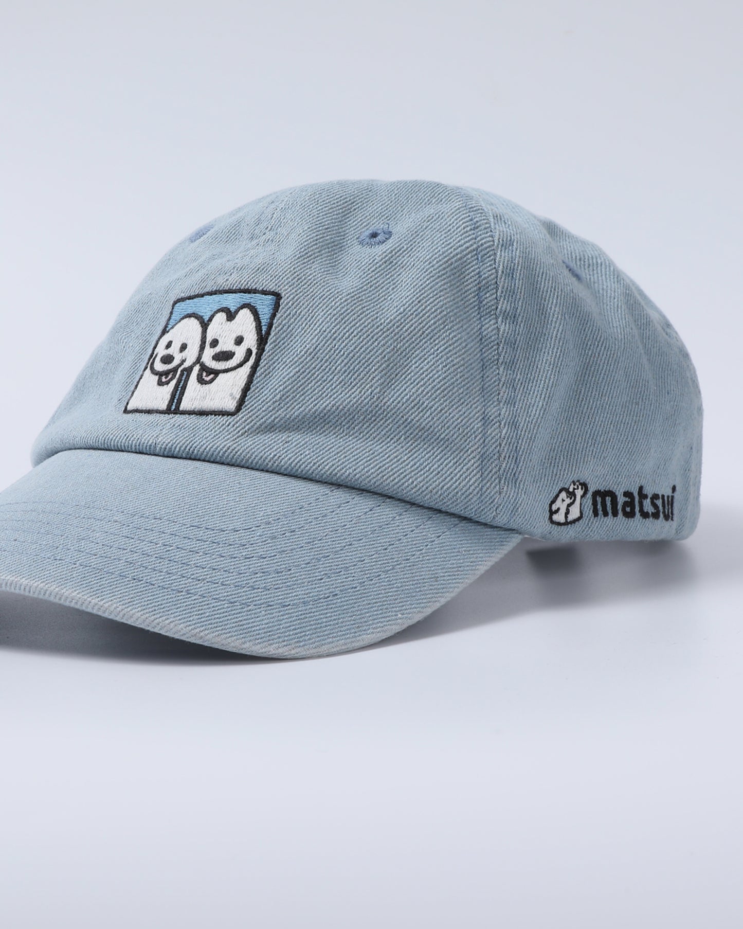 DENIM BASEBALL CAP /EMB LOGO WITH PRINTED (DENIM)
