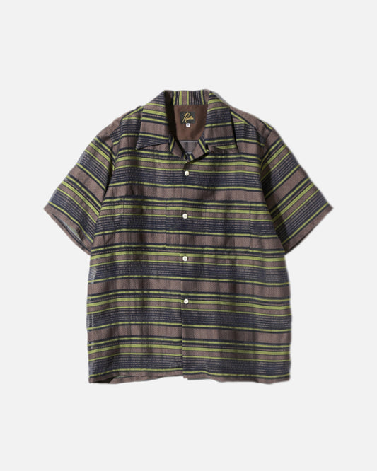 S/S ONE-UP SHIRT (NAVY/YELLOW)