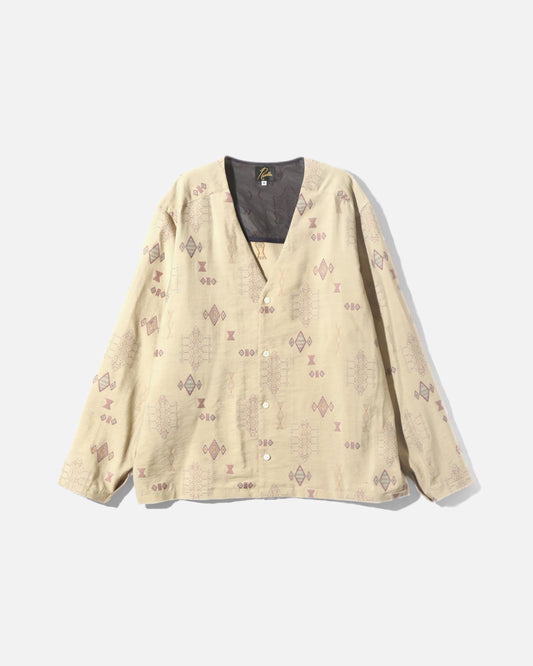 V NECK SHIRT (BEIGE)