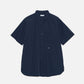 REGULAR COLLAR WIND S/S SHIRT (DARK NAVY)