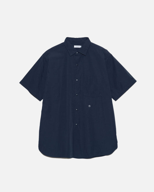 REGULAR COLLAR WIND S/S SHIRT (DARK NAVY)