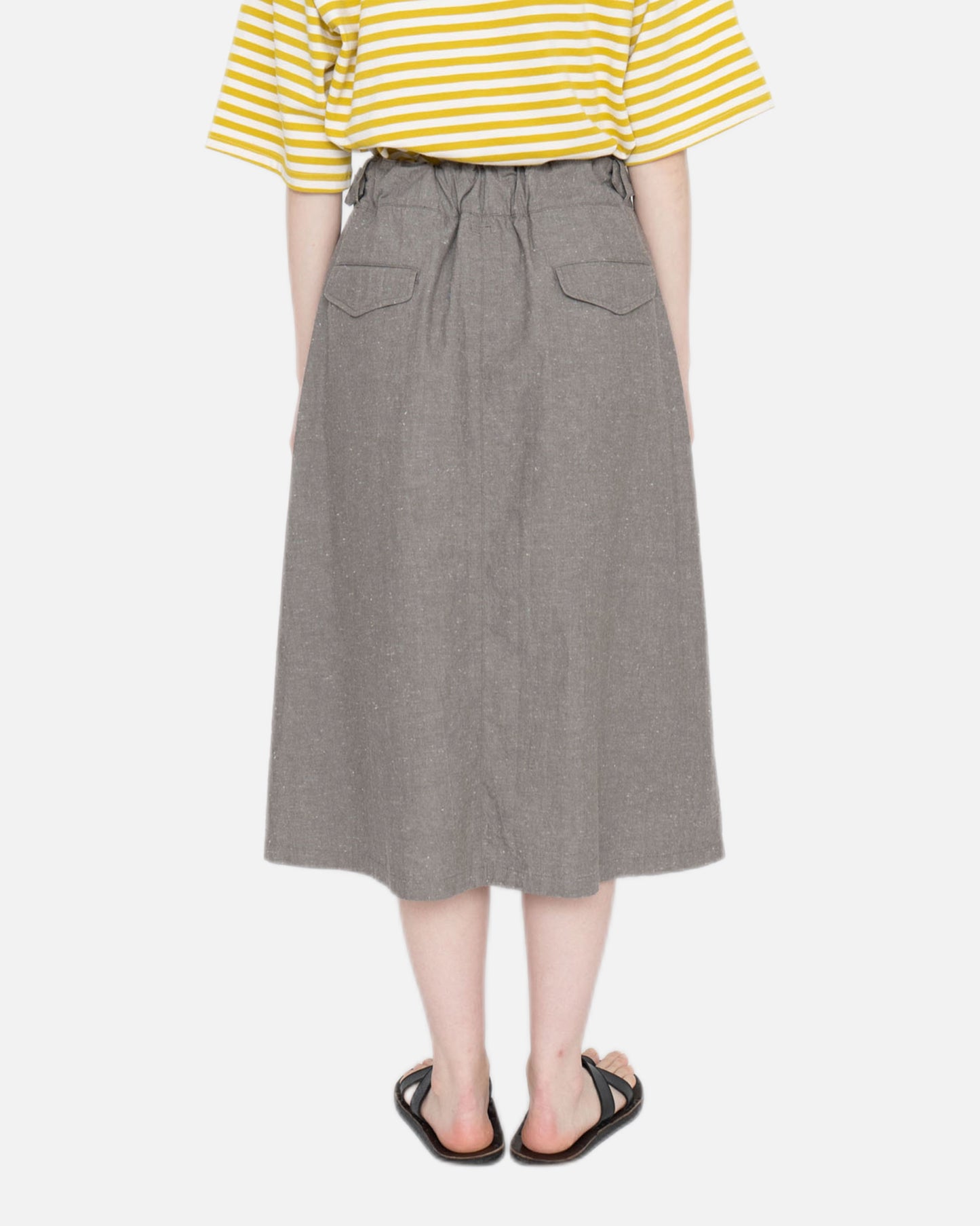 COTTON NEP GURKHA SKIRT (LIGHT GRAY)