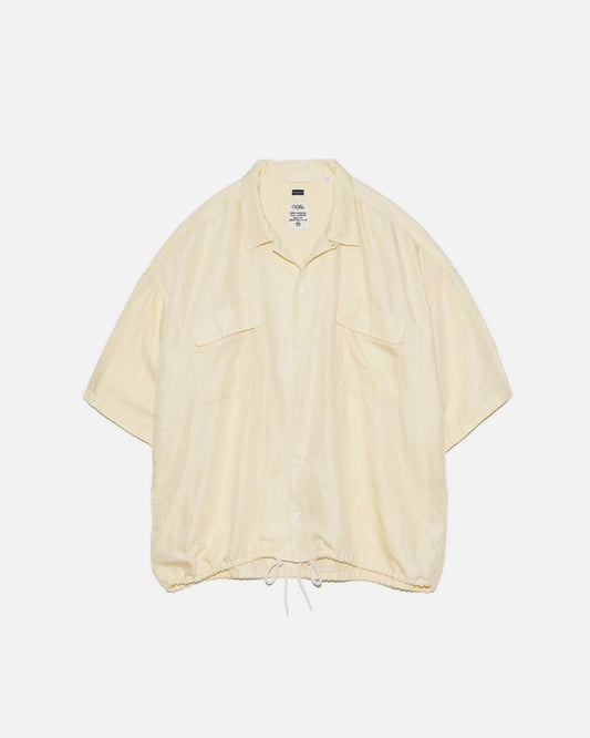 OPEN COLLAR CUPRA HEMP S/S SHIRT (YELLOW)