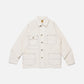 GARMENT DYED COVERALL JACKET (WHITE)