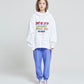 RAINBOW LOGO HOODIE WHITE (WHITE)