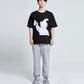 ADLV BABY FACE SHORT SLEEVE T-SHIRT BLACK RABBIT (BLACK)