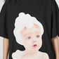 ADLV BABY FACE SHORT SLEEVE T-SHIRT BLACK BUBBLE (BLACK)