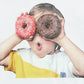 ADLV BABY FACE SHORT SLEEVE T-SHIRT WHITE DONUTS 1 R (WHITE)