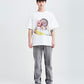 ADLV BABY FACE SHORT SLEEVE T-SHIRT WHITE DONUTS 1 R (WHITE)