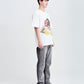 ADLV BABY FACE SHORT SLEEVE T-SHIRT WHITE DONUTS 1 R (WHITE)