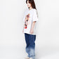 BABY FACE SHORT SLEEVE T-SHIRT (WHITE RED)