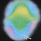 RAINBOW GRADATION ARTWORK CROP TOP SHORT SLEEVE T-SHIRT BLACK