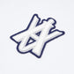ADLV x LISA A LOGO EMBLEM PATCH CROP HOODIE (WHITE)