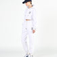 ADLV x LISA A LOGO EMBLEM PATCH CROP HOODIE (WHITE)