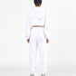 ADLV x LISA A LOGO EMBLEM PATCH CROP HOODIE (WHITE)
