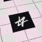 ADLV x LISA A LOGO PATTERN ARGYLE KINT VEST (PINK)