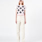 ADLV x LISA A LOGO EMBLEM EMBROIDERY CARGO PANTS (IVORY)