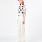 ADLV x LISA A LOGO EMBLEM EMBROIDERY CARGO PANTS (IVORY)