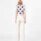 ADLV x LISA A LOGO EMBLEM EMBROIDERY CARGO PANTS (IVORY)