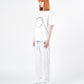 ADLV x LISA CIRCLE LOGO ARTWORK BASIC SHORT SLEEVE T-SHIRT (WHITE)