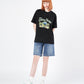 ADLV x LISA GREENERY ARTWORK BASIC SHORT SLEEVE T-SHIRT (BLACK)
